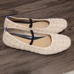 Rothys Pearl Boucle Maryjane Flats Size 8